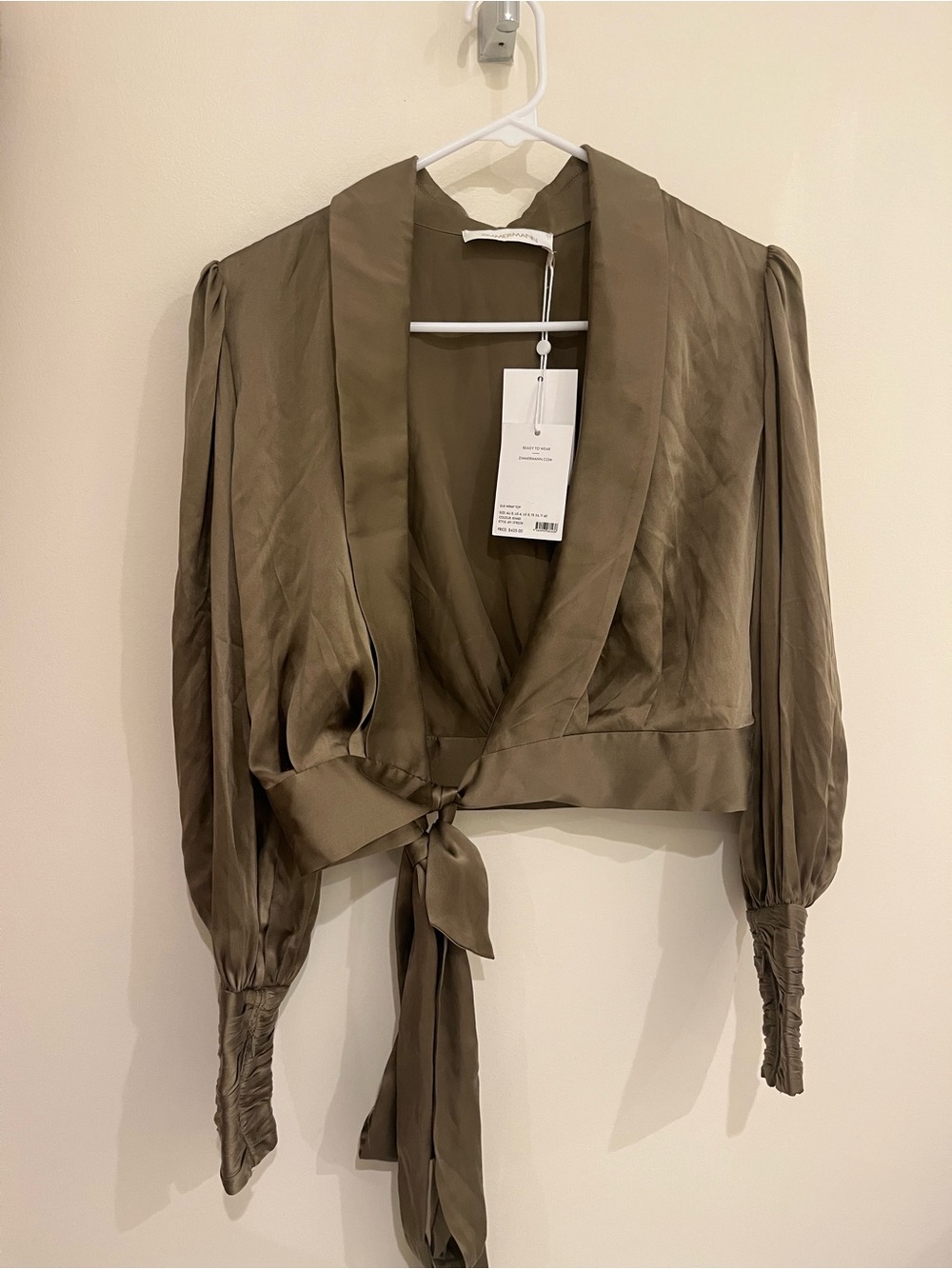 Zimmermann Silk Wrap Blouse - New - Picture 5 of 7
